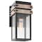 Nuvo Homestead 1-Lgt Small Wall Lantern - Matte Black & Wood / Clear Seed 60/7540 - alternate 5
